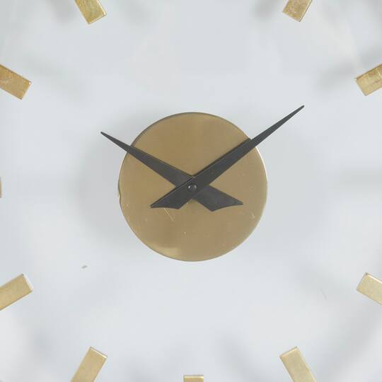 Gold Modern Aluminum Wall Clock